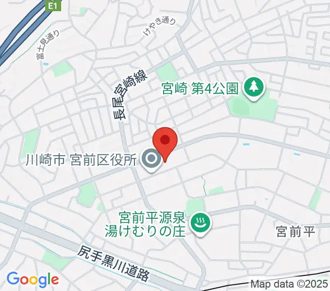 川崎市宮前市民館の地図