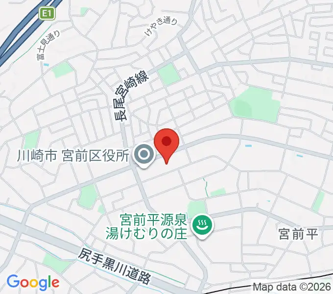 川崎市宮前市民館の地図