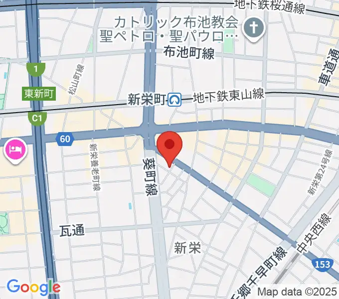 新栄きてみてやの地図