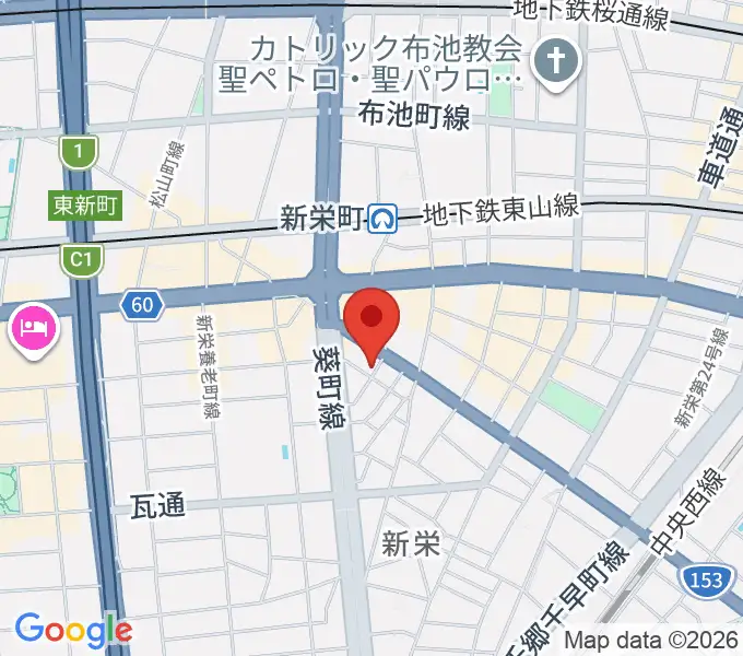 新栄きてみてやの地図