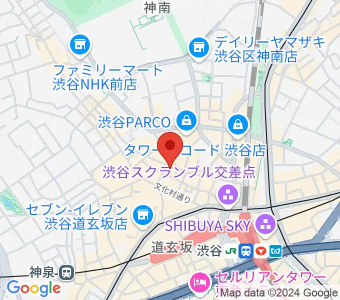 ディスクユニオン渋谷ジャズ/レアグルーヴ館の地図