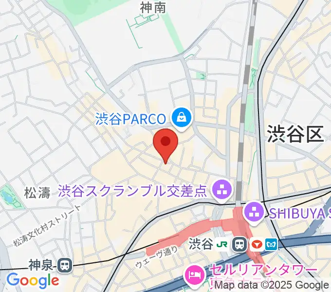 ディスクユニオン渋谷ジャズ/レアグルーヴ館の地図