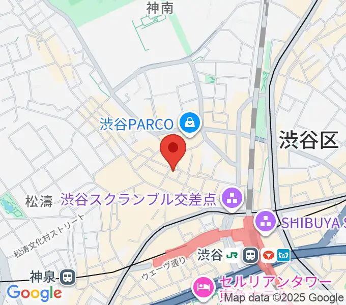ディスクユニオン渋谷ジャズ/レアグルーヴ館の地図