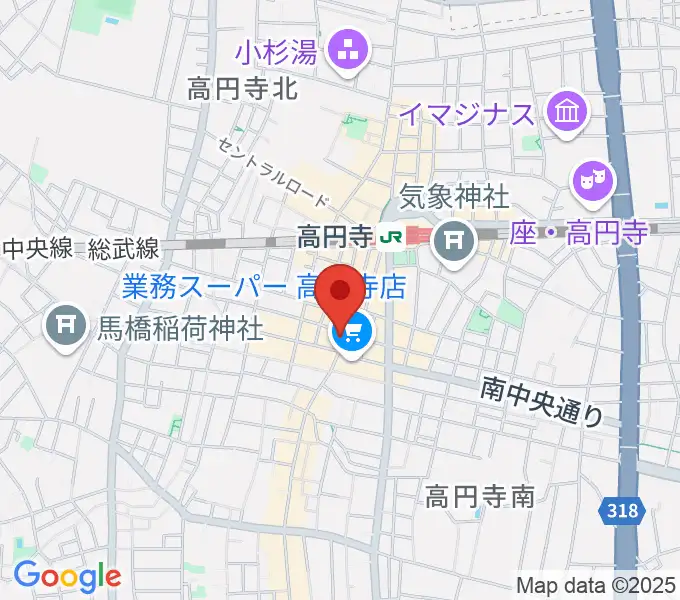 UNIVERSOUNDSの地図