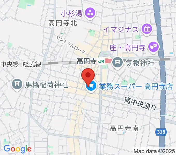 UNIVERSOUNDSの地図
