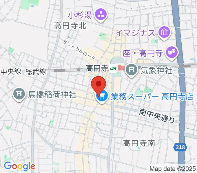 UNIVERSOUNDSの地図