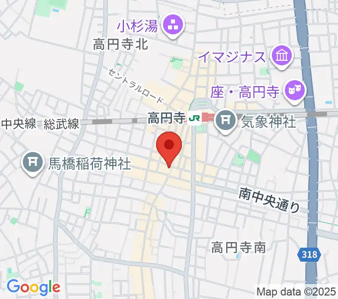 UNIVERSOUNDSの地図