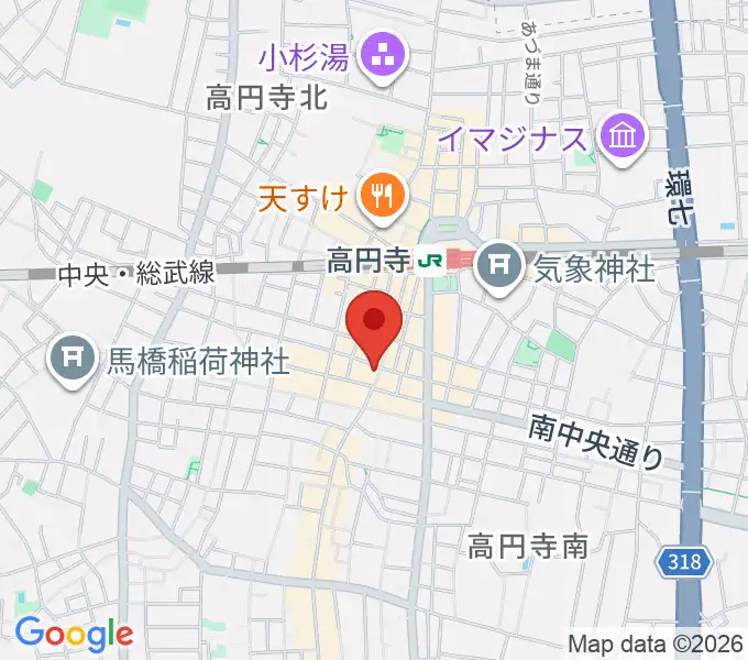 UNIVERSOUNDSの地図
