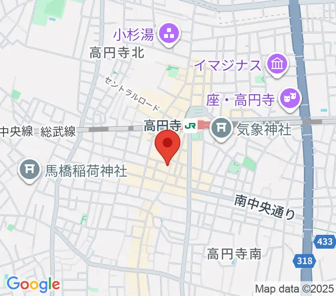 ビー・インレコーズの地図