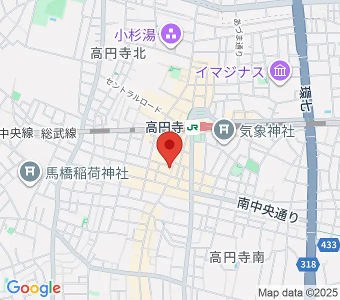 ビー・インレコーズの地図