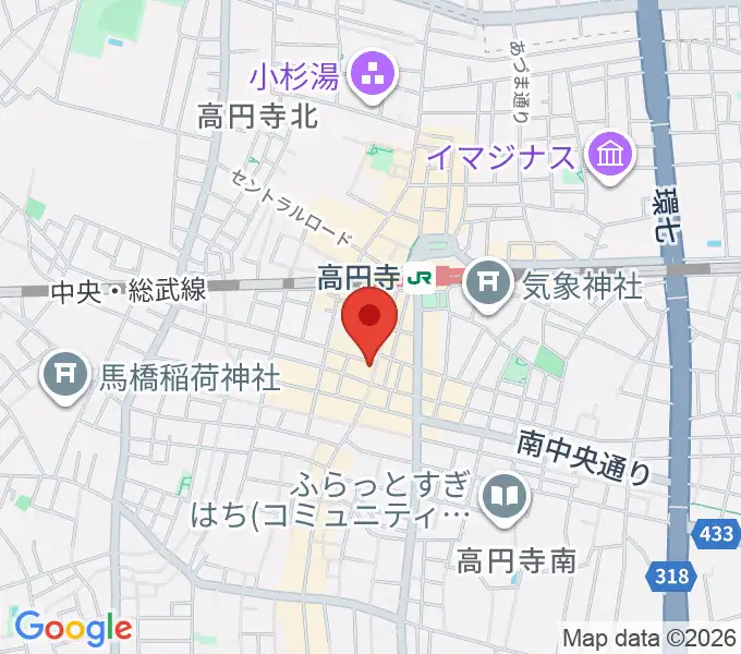 ビー・インレコーズの地図