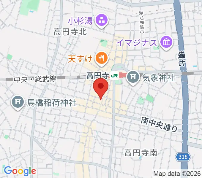 ビー・インレコーズの地図