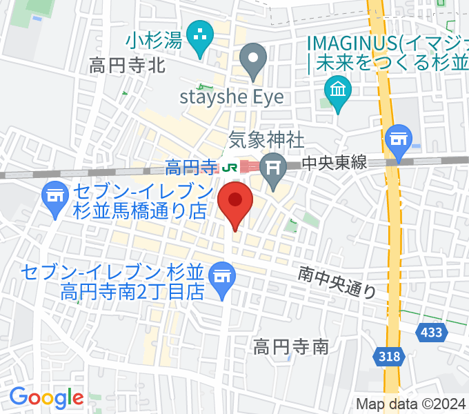 高円寺レコードショップBASEの場所