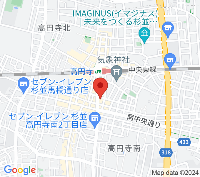 高円寺レコードショップBASEの場所