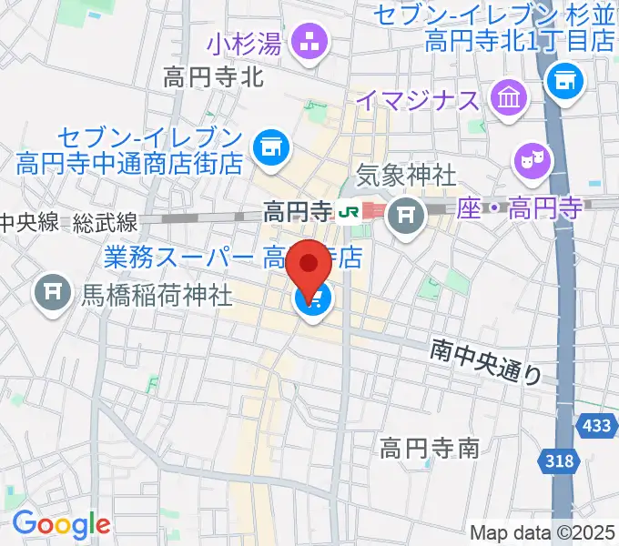 RECORD BOYの地図