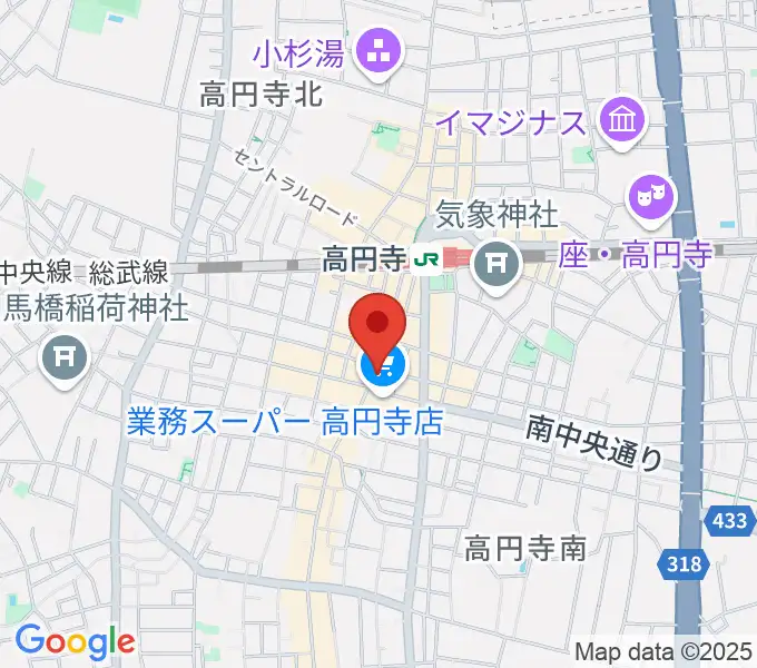 RECORD BOYの地図
