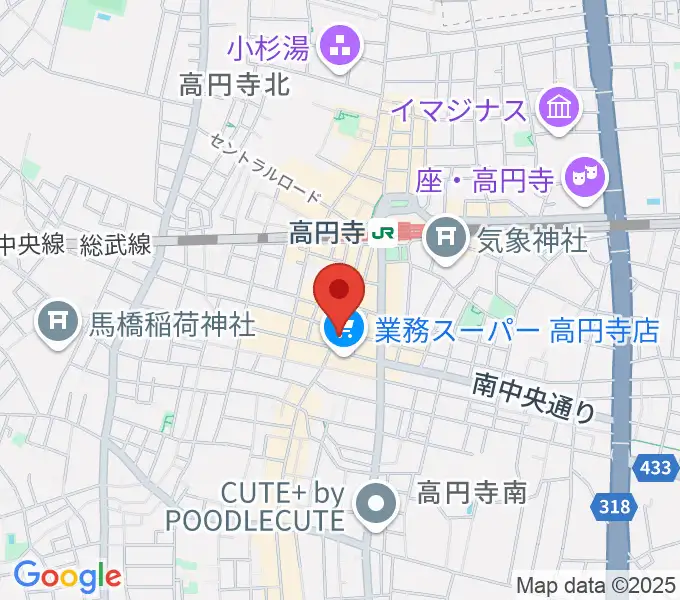 RECORD BOYの地図