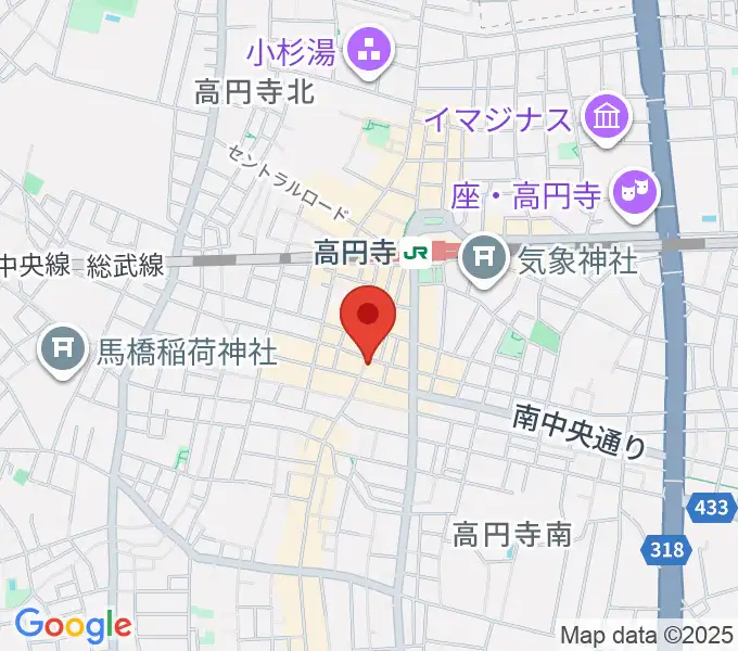 RECORD BOYの地図