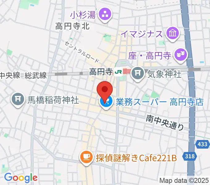 RECORD BOYの地図