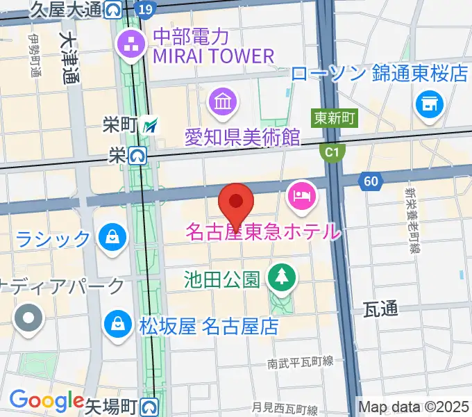 eight nagoyaの地図