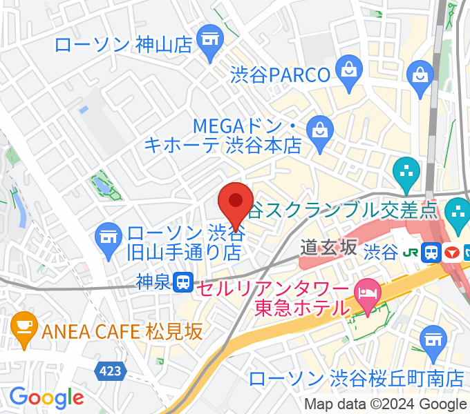 渋谷Spotify O-nestの場所