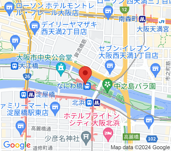 京阪電車なにわ橋駅 アートエリアB1の場所