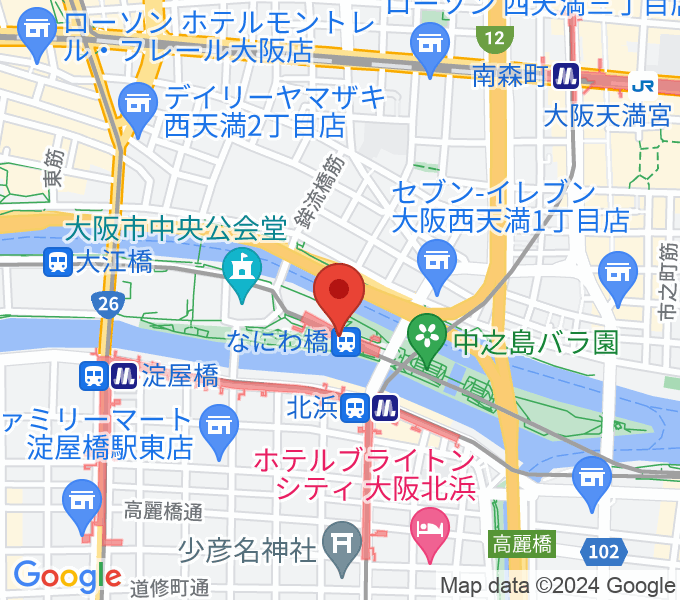 京阪電車なにわ橋駅 アートエリアB1の場所