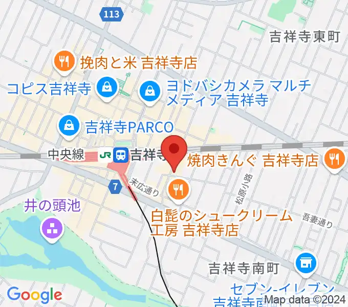 サウンドスタジオキッカの地図