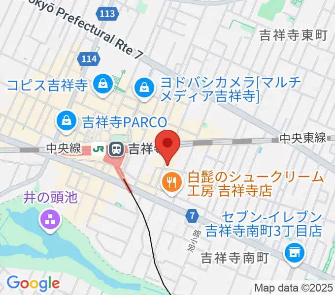 サウンドスタジオキッカの地図