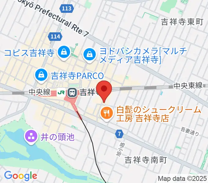 サウンドスタジオキッカの地図