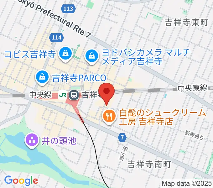 サウンドスタジオキッカの地図