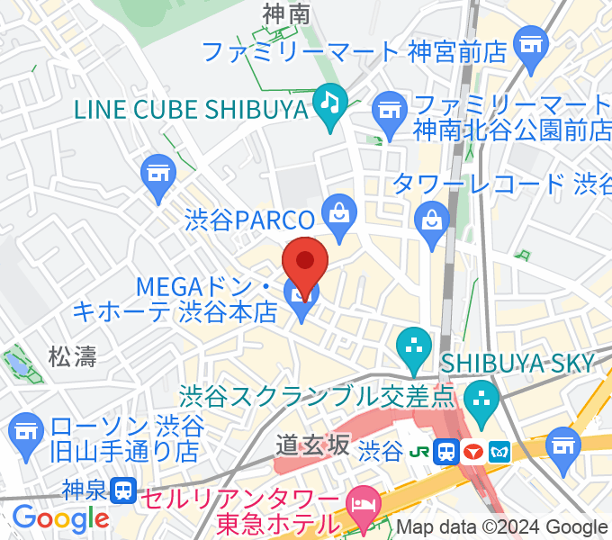 渋谷354CLUBの場所