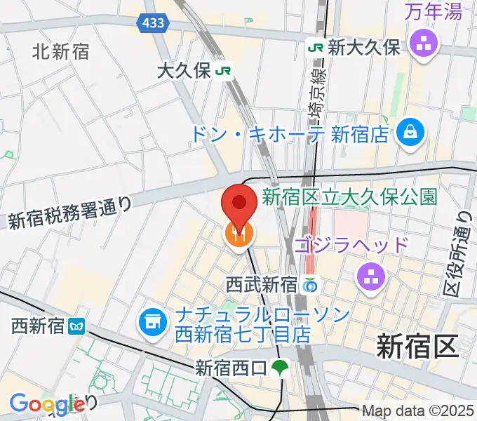 ナットレコードの地図