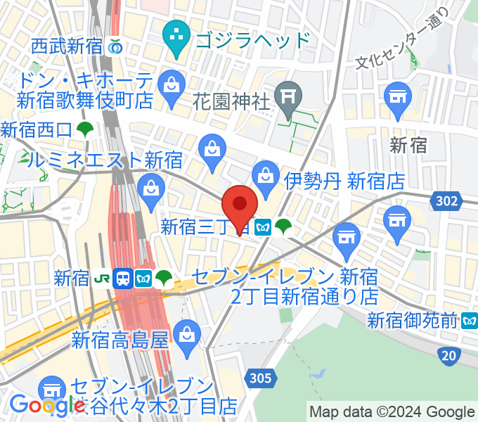 ディスクユニオン新宿パンクマーケットの場所