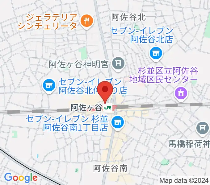 阿佐ヶ谷スタッカートの地図