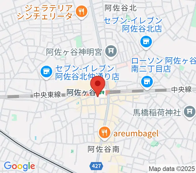 阿佐ヶ谷クラヴィーアの地図