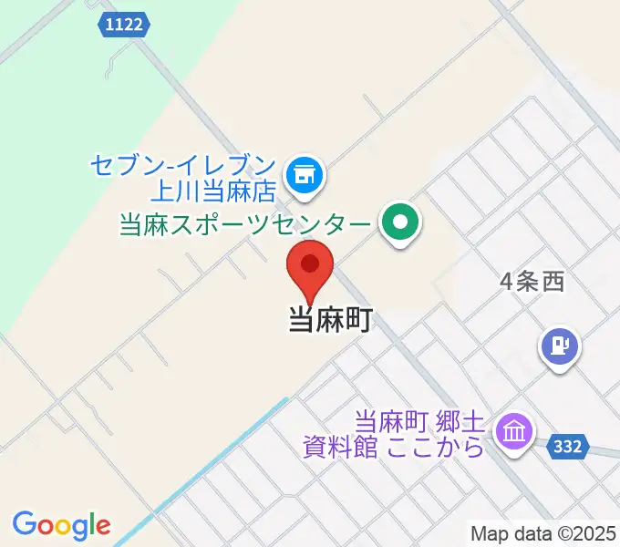 当麻町公民館 まとまーるの地図