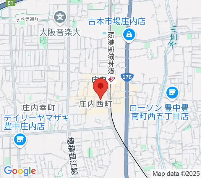 三木楽器 庄内センターの地図