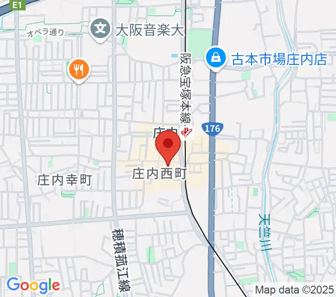 三木楽器 庄内センターの地図