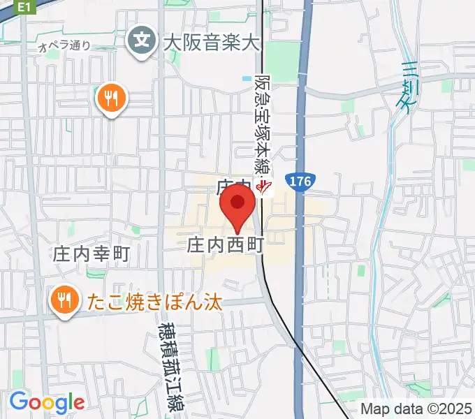 三木楽器 庄内センターの地図