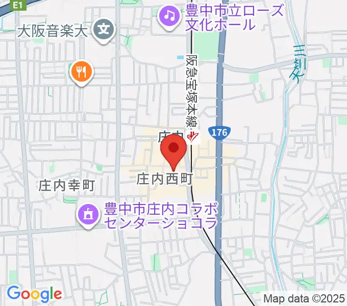 三木楽器 庄内センターの地図