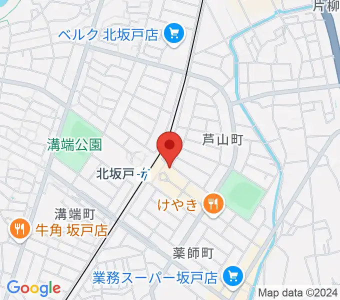 坂戸市文化施設オルモの地図