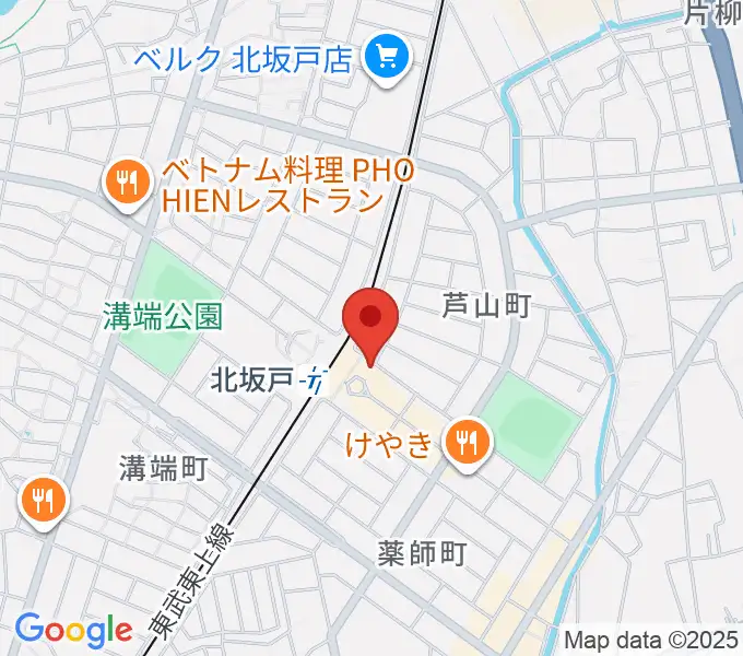 坂戸市文化施設オルモの地図