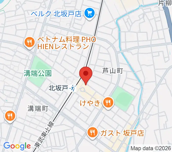 坂戸市文化施設オルモの地図