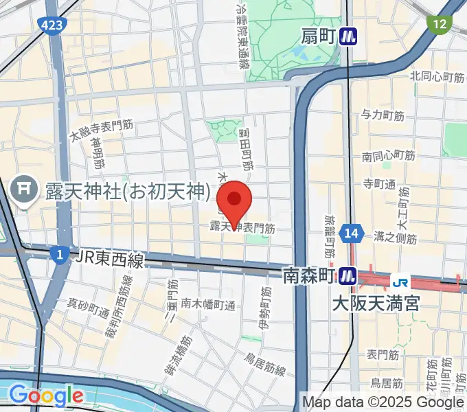 西天満D45の地図