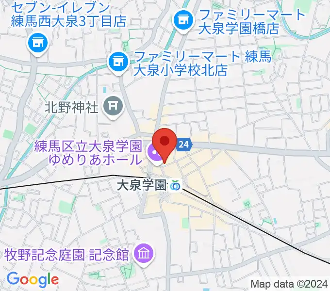 大泉学園アミズ・バーの地図