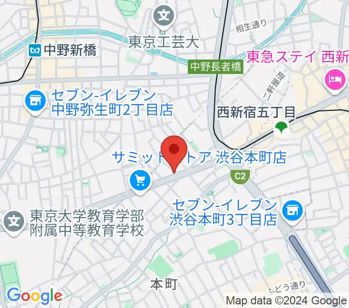 西新宿TOGI BARの地図