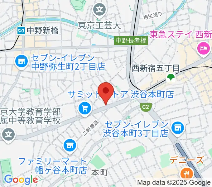 西新宿TOGI BARの地図