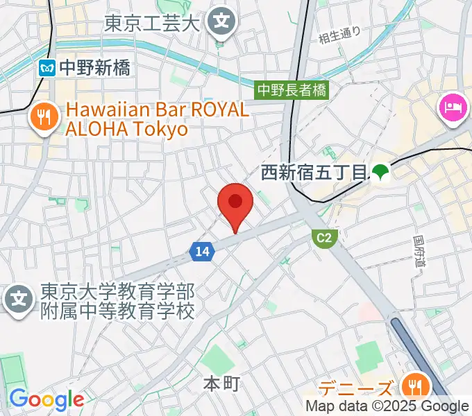 西新宿TOGI BARの地図