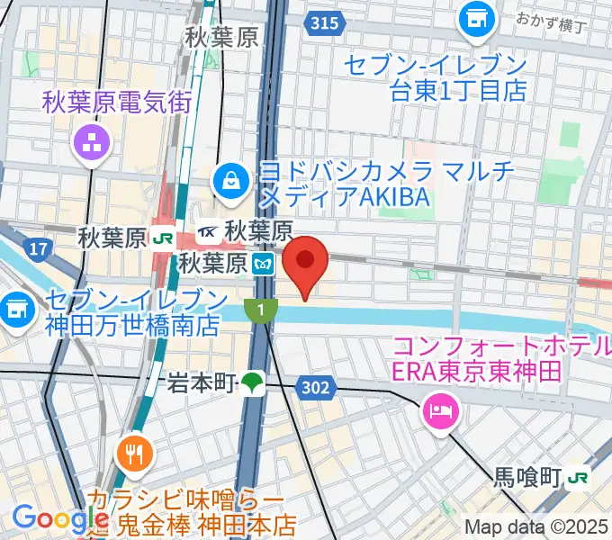 CLUB GOODMANの地図